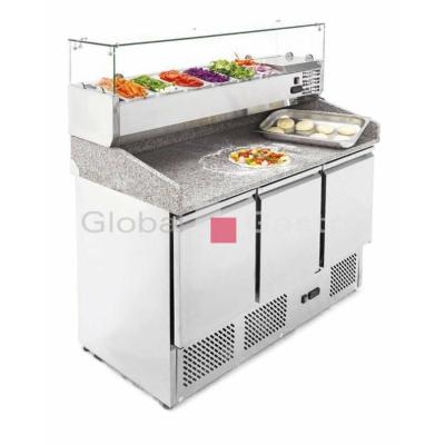 Pizza chladící stůl MPS 1365 s chl.vitrínou | SAVE 116171806